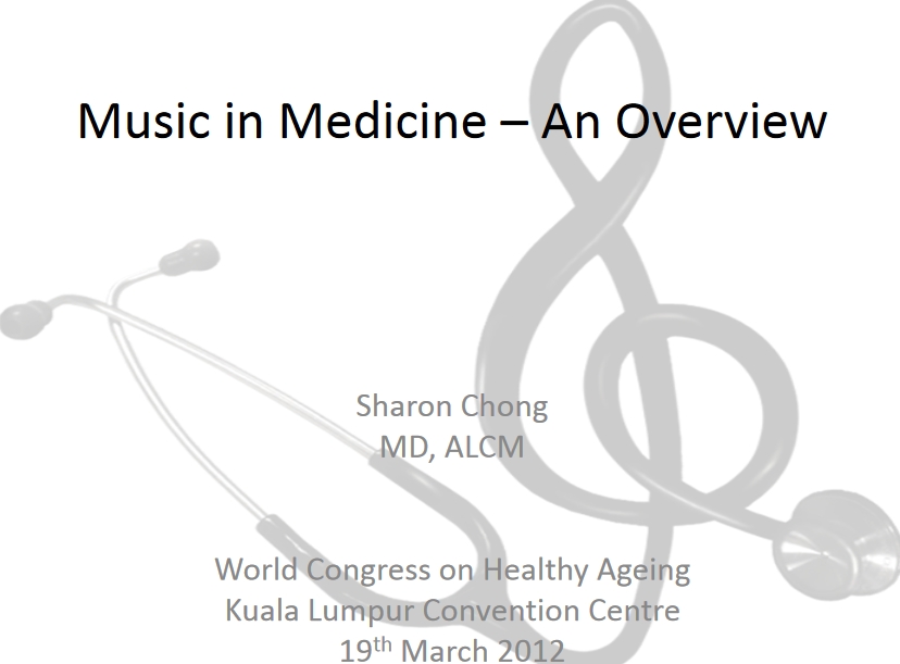 Music in Medicine - An Overview (Presentation)
